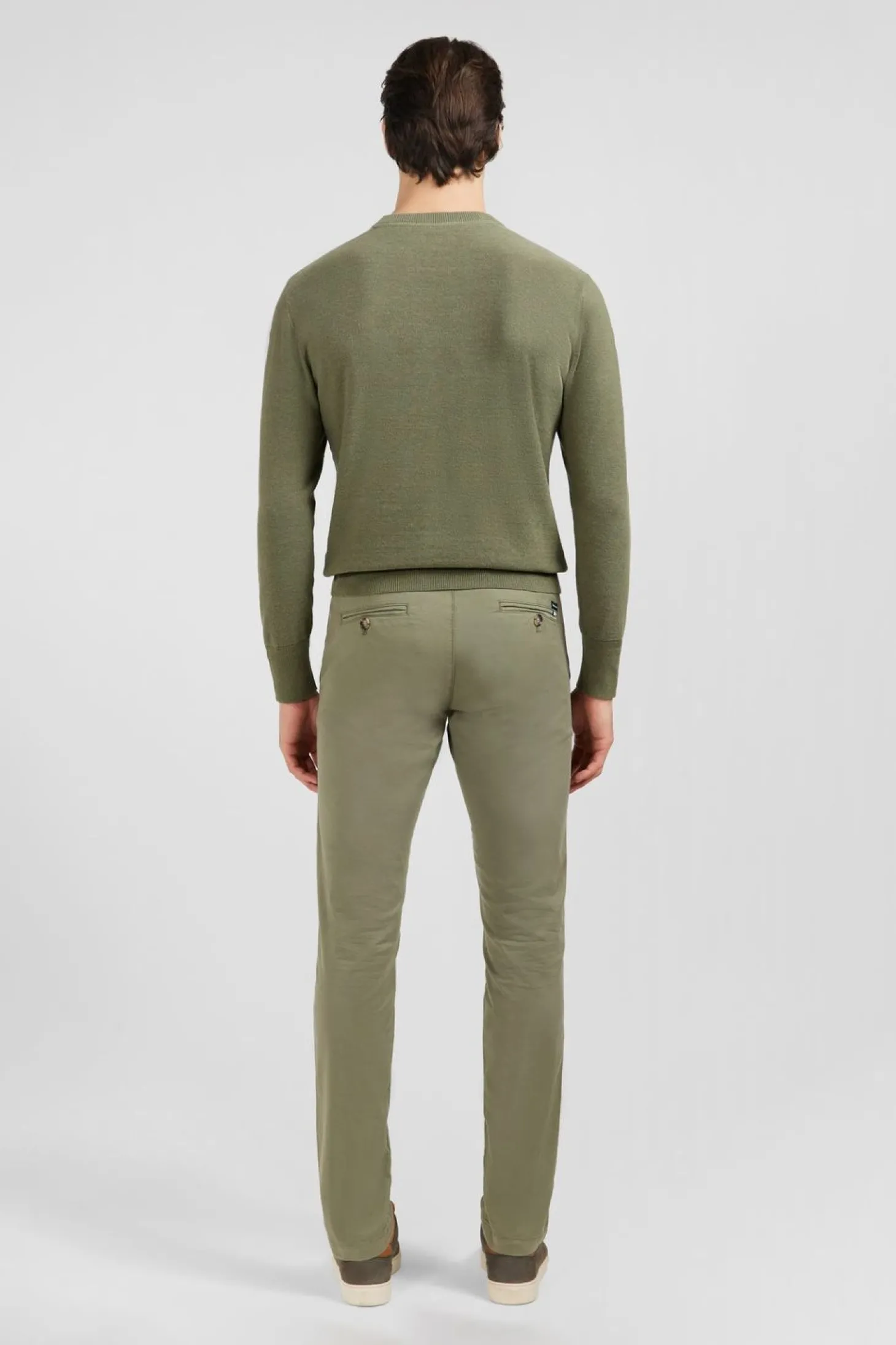 Pull Kaki En Lin Melange