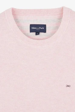 Pull Rose En Maille Fantaisie