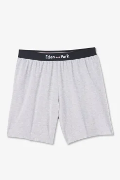 Pyjama Court Gris Logo Eden Park