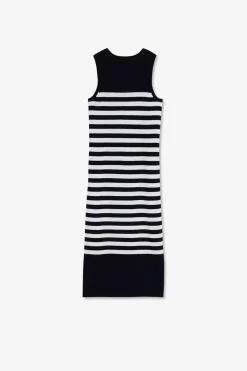 Robe Debardeur Mariniere Marine Et Blanche En Lin Et Coton