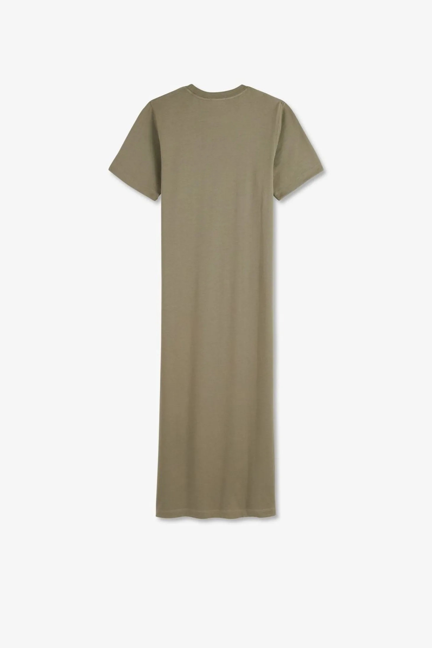 Robe T-Shirt Beige En Coton Pima