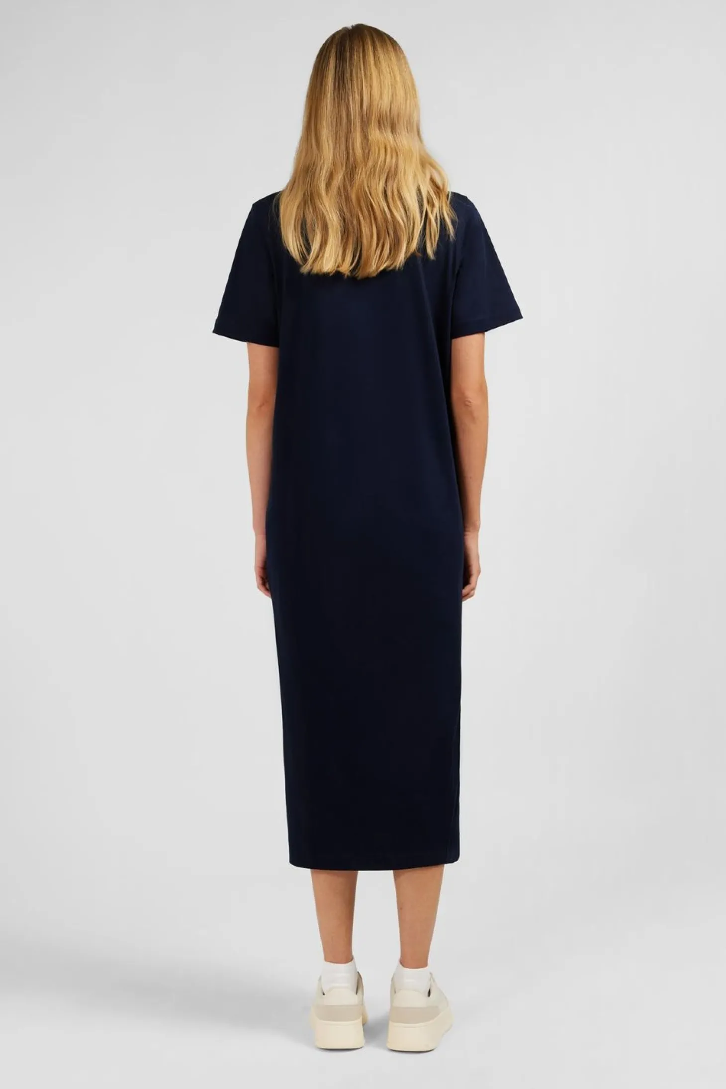 Robe T-Shirt Marine En Coton Pima