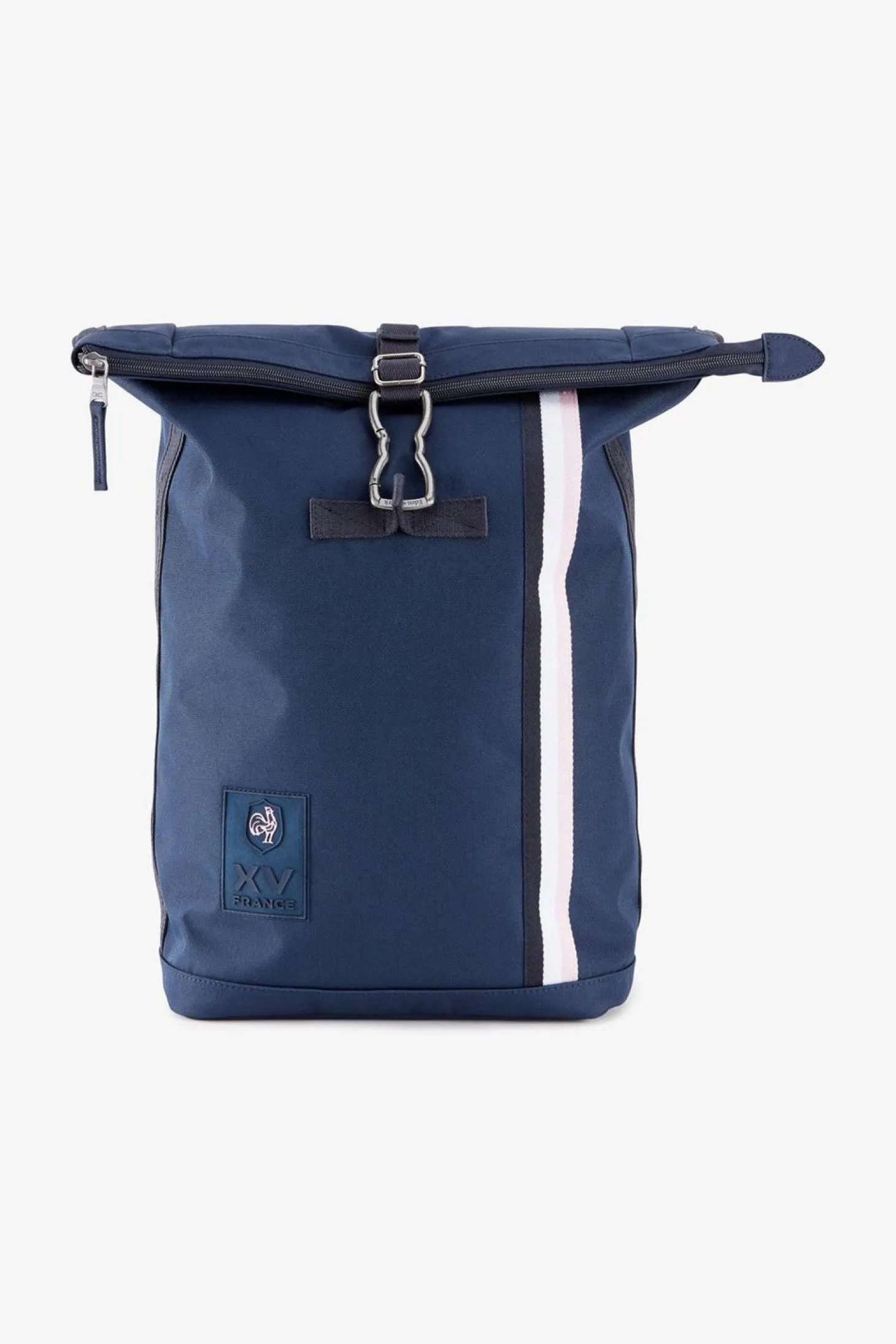 Sac À Dos Bleu Fonce A Bande Tricolore Xv De France