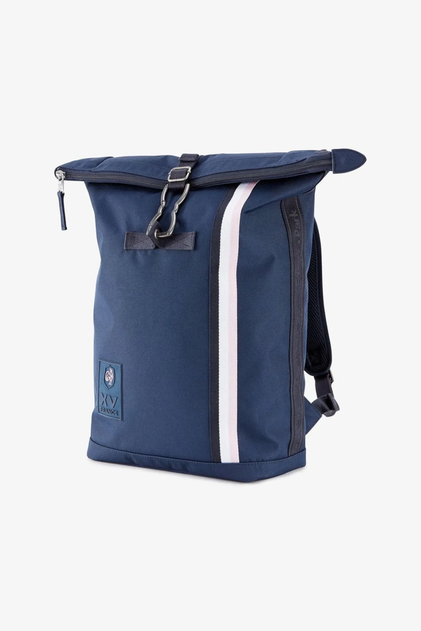 Sac À Dos Bleu Fonce A Bande Tricolore Xv De France