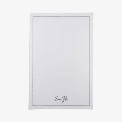 Serviette De Bain A Broderie Blanche