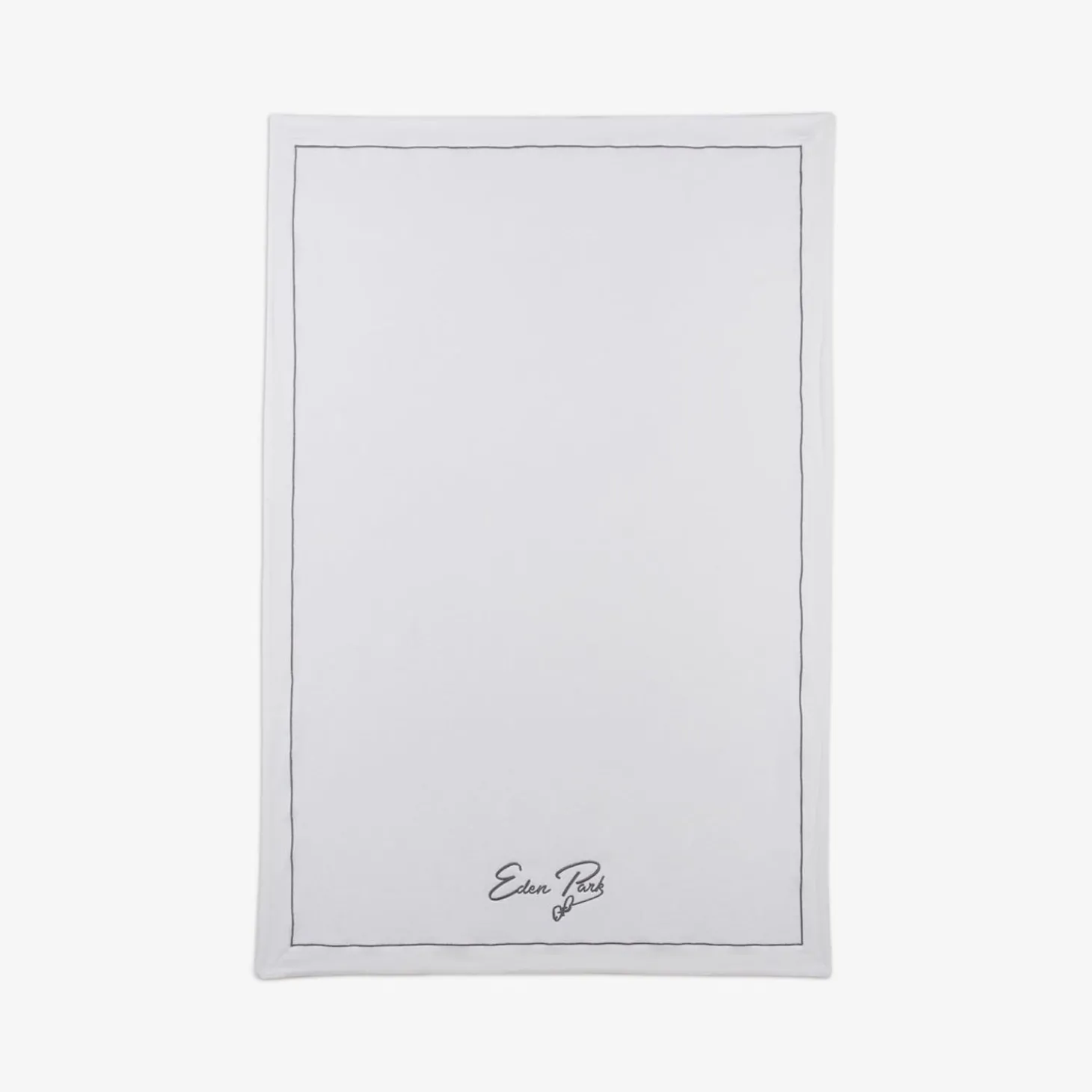 Serviette De Bain A Broderie Blanche