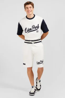 Short Blanc A Details Brodes