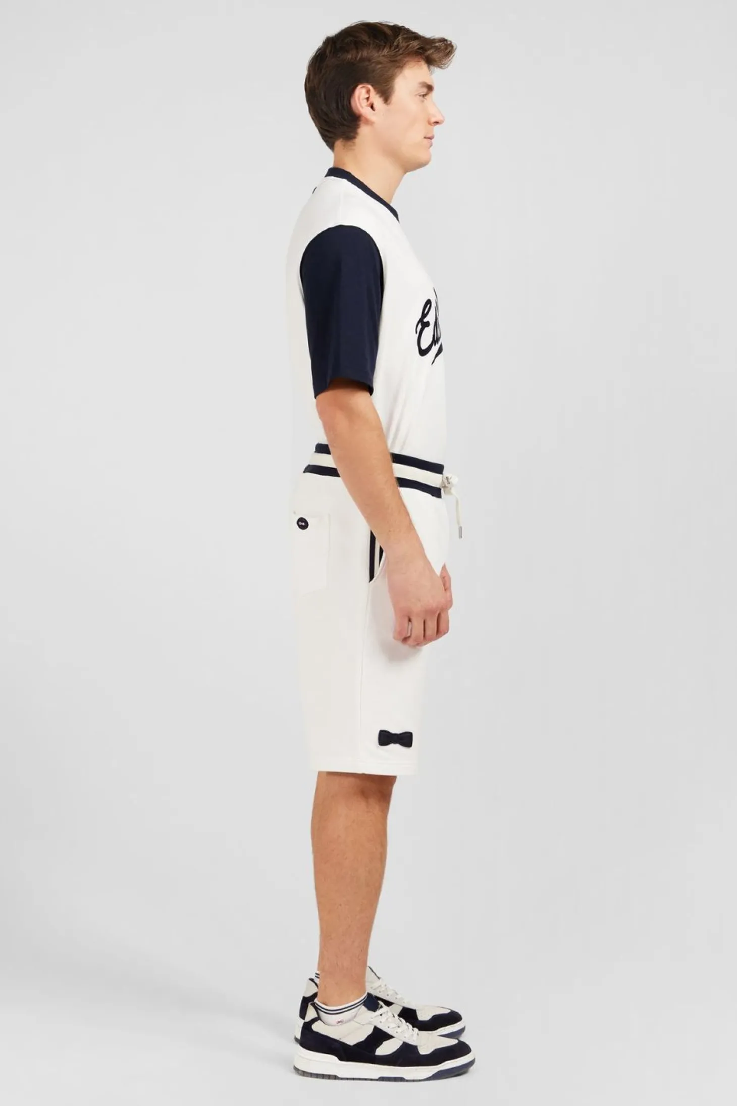 Short Blanc A Details Brodes