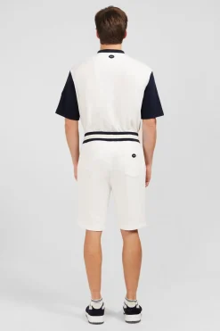 Short Blanc A Details Brodes