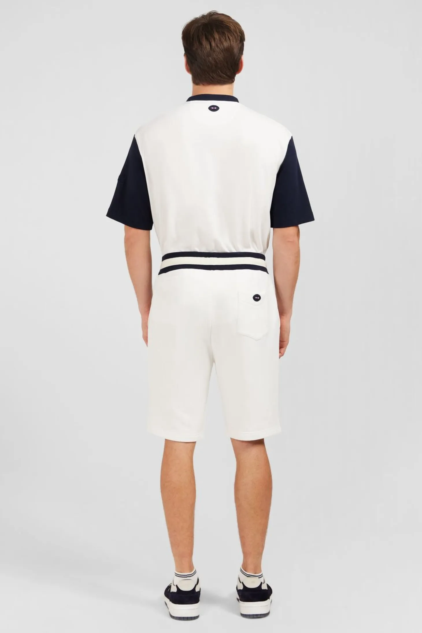 Short Blanc A Details Brodes