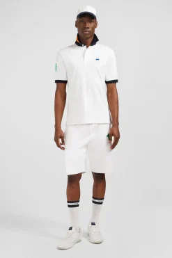 Short Blanc A Details Colores