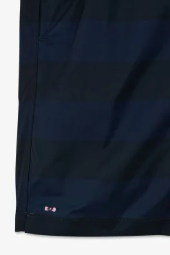 Short De Bain A Rayures Bleu Marine
