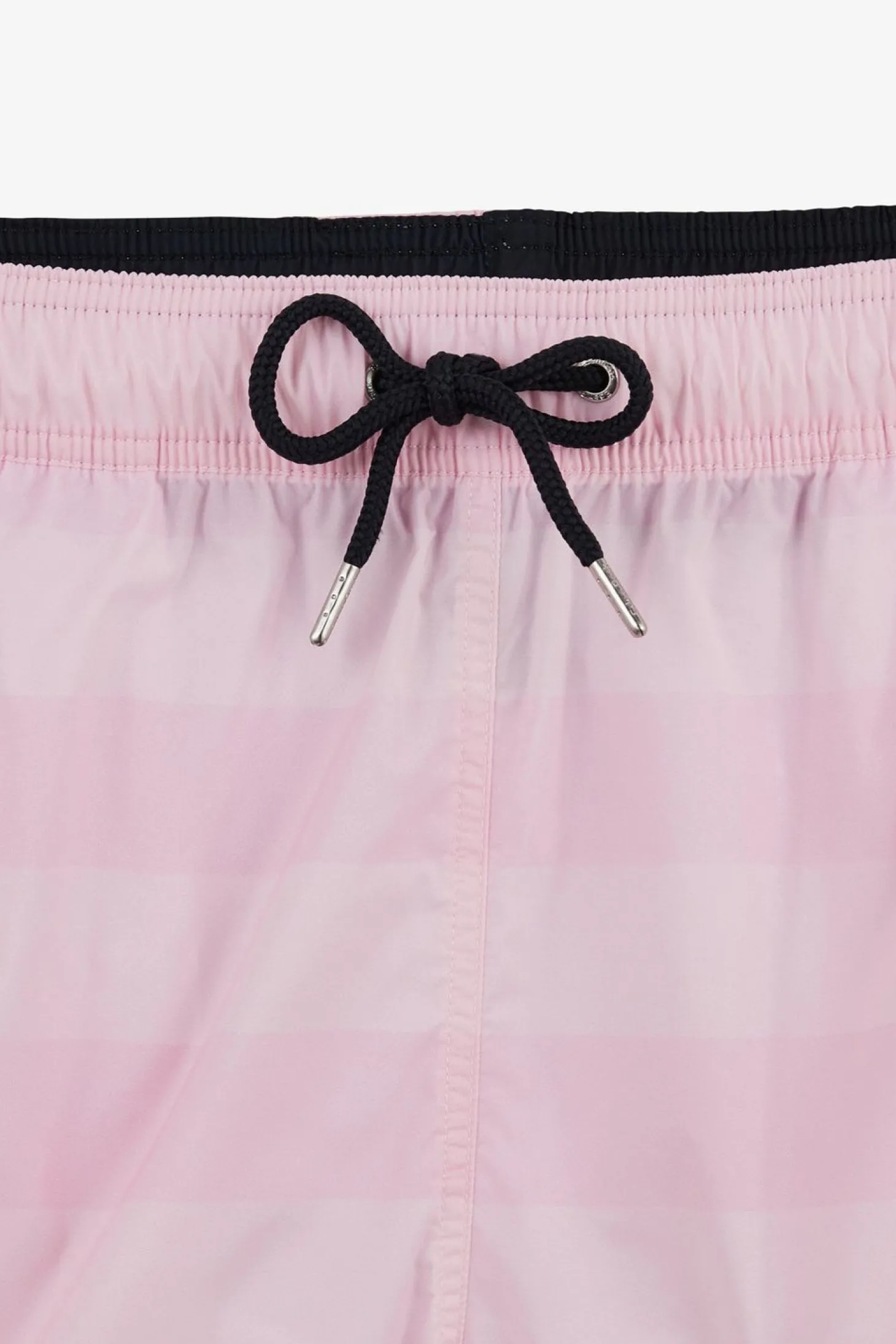 Short De Bain A Rayures Rose