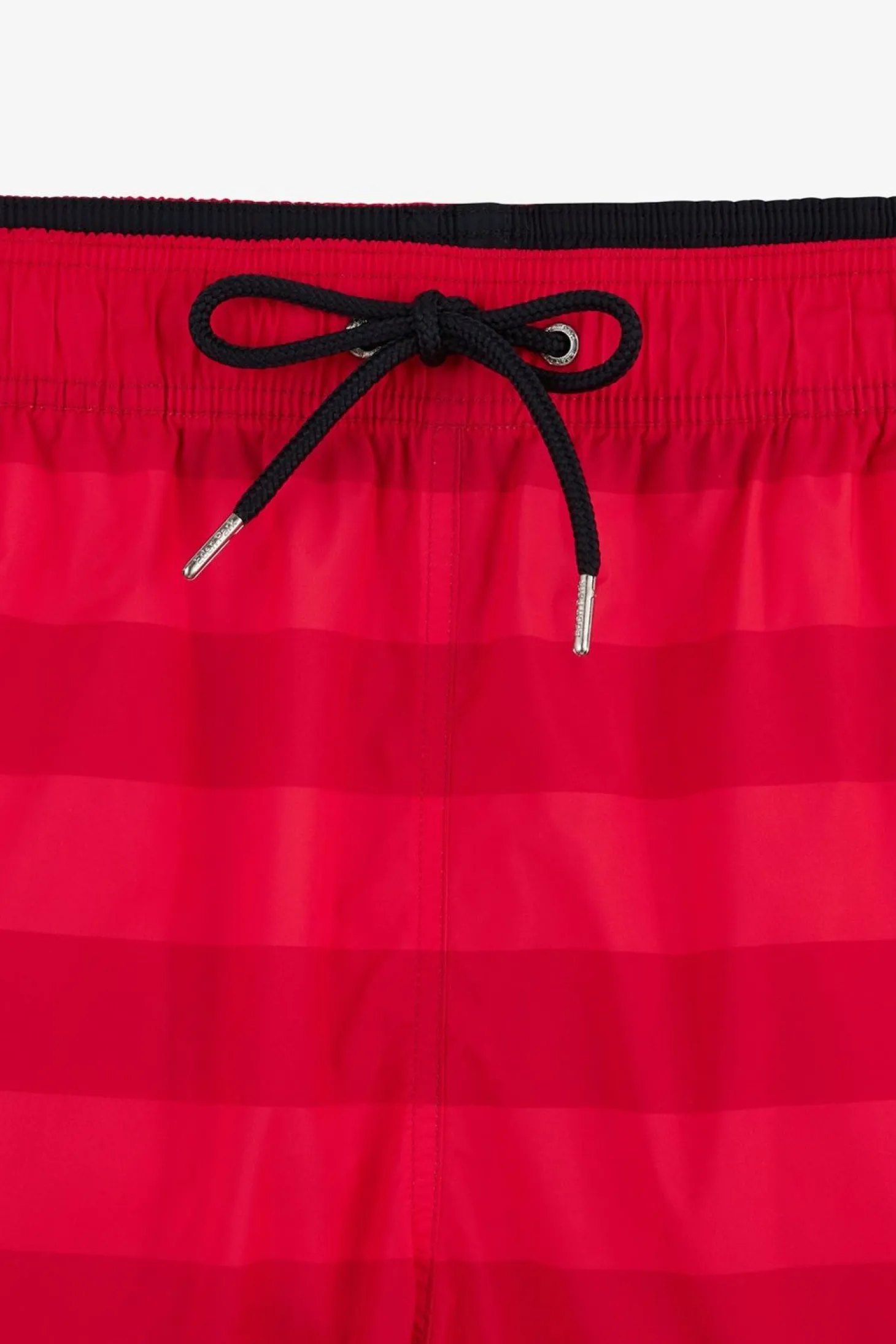 Short De Bain A Rayures Rouge