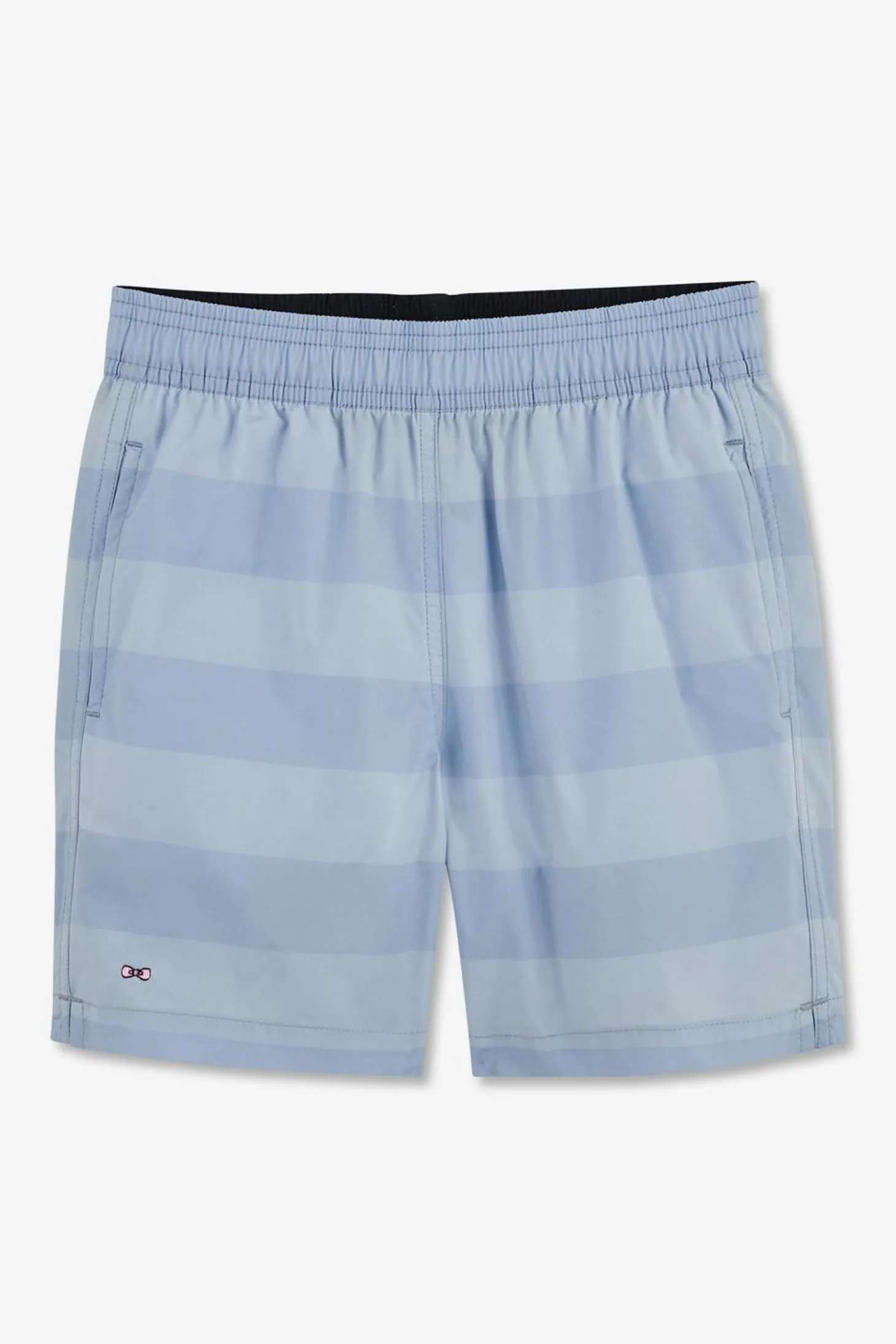 Short De Bain Enfant A Rayures Bleu Clair