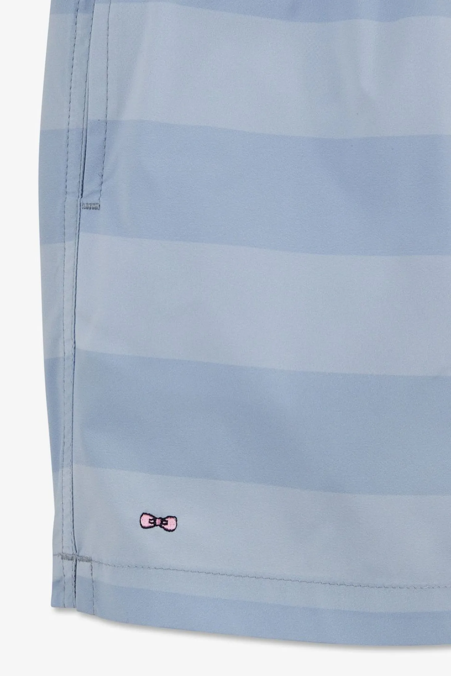 Short De Bain Enfant A Rayures Bleu Clair