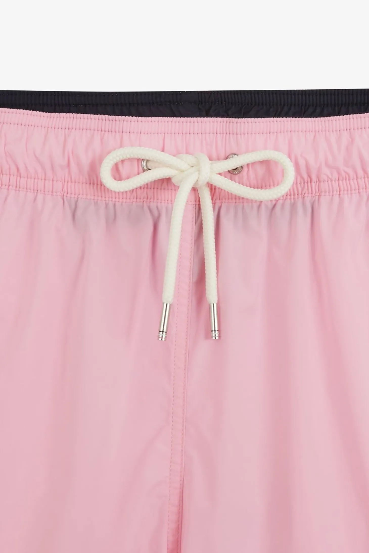 Short De Bain Uni Detail Bandes Tricolores