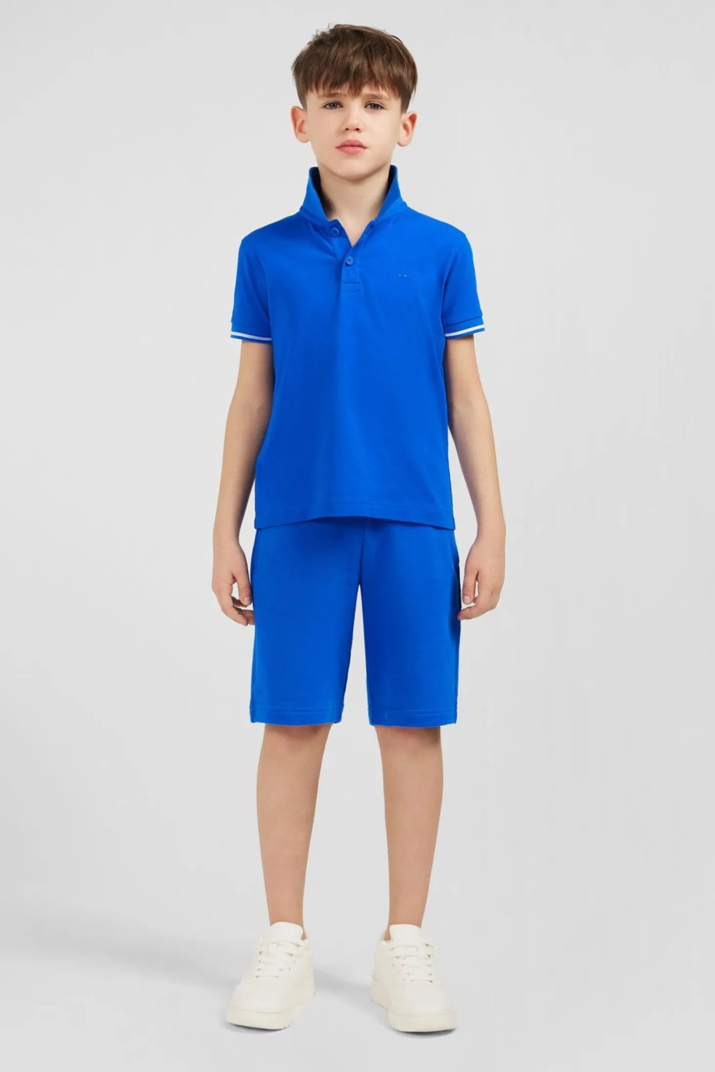 Short En Molleton Bleu Coupe Regular