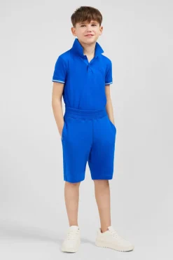 Short En Molleton Bleu Coupe Regular
