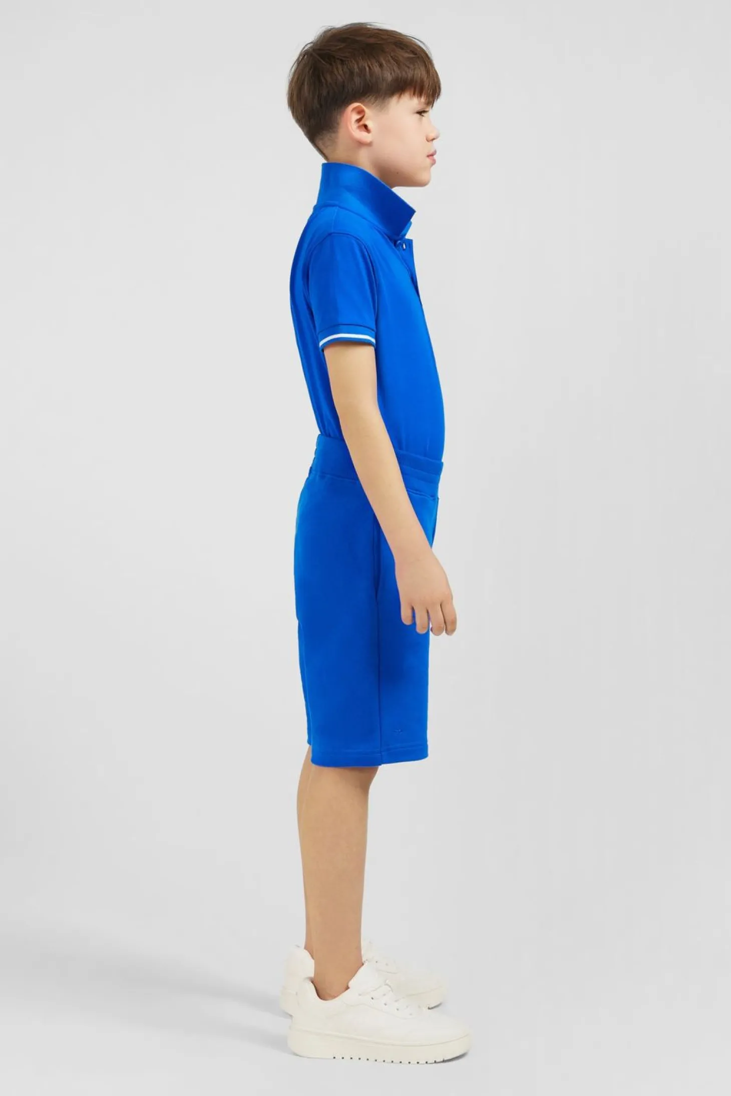 Short En Molleton Bleu Coupe Regular