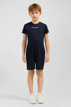 Short En Molleton Coton Marine Coupe Regular