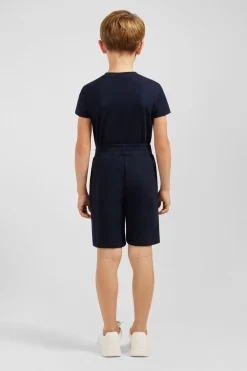 Short En Molleton Coton Marine Coupe Regular