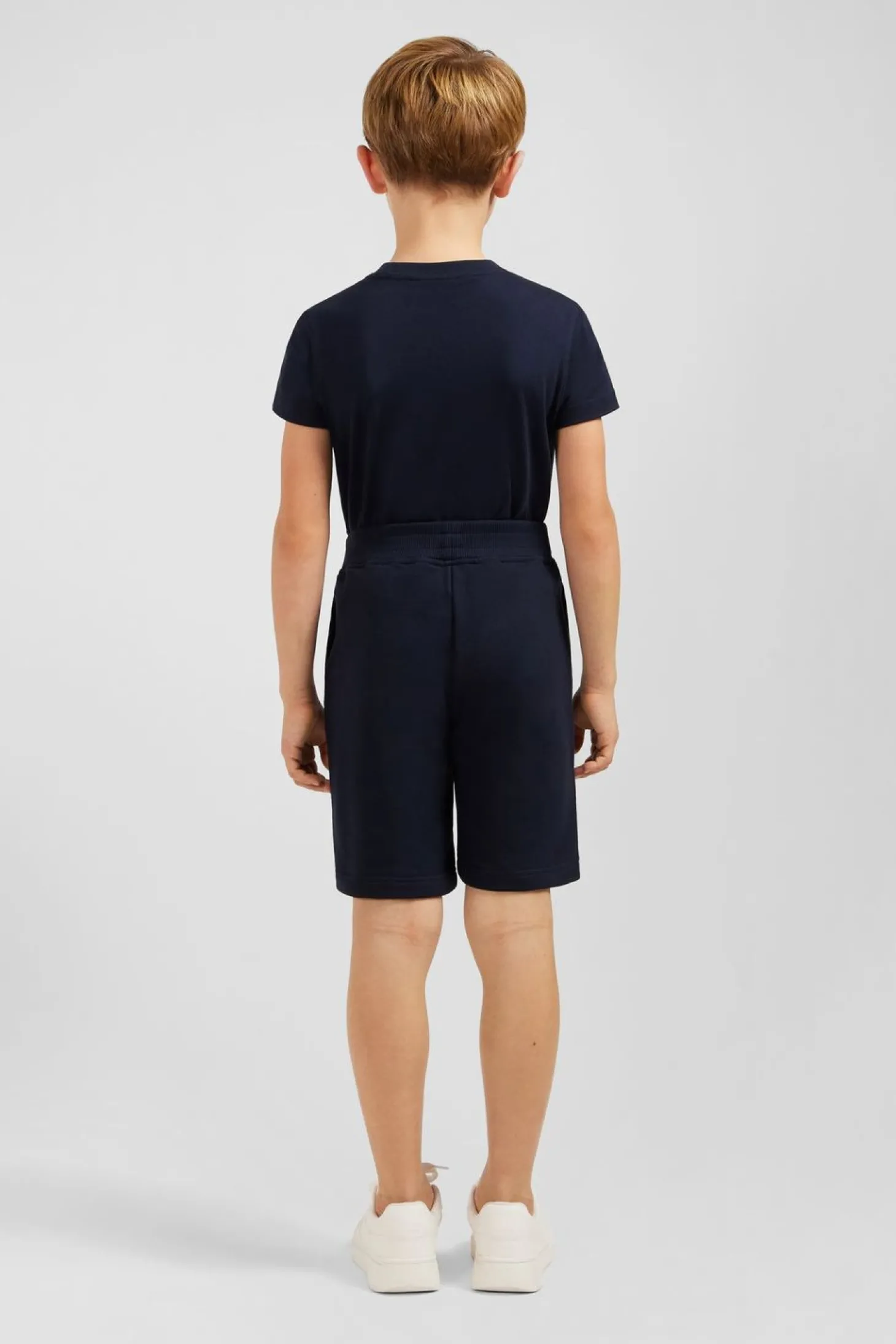 Short En Molleton Coton Marine Coupe Regular