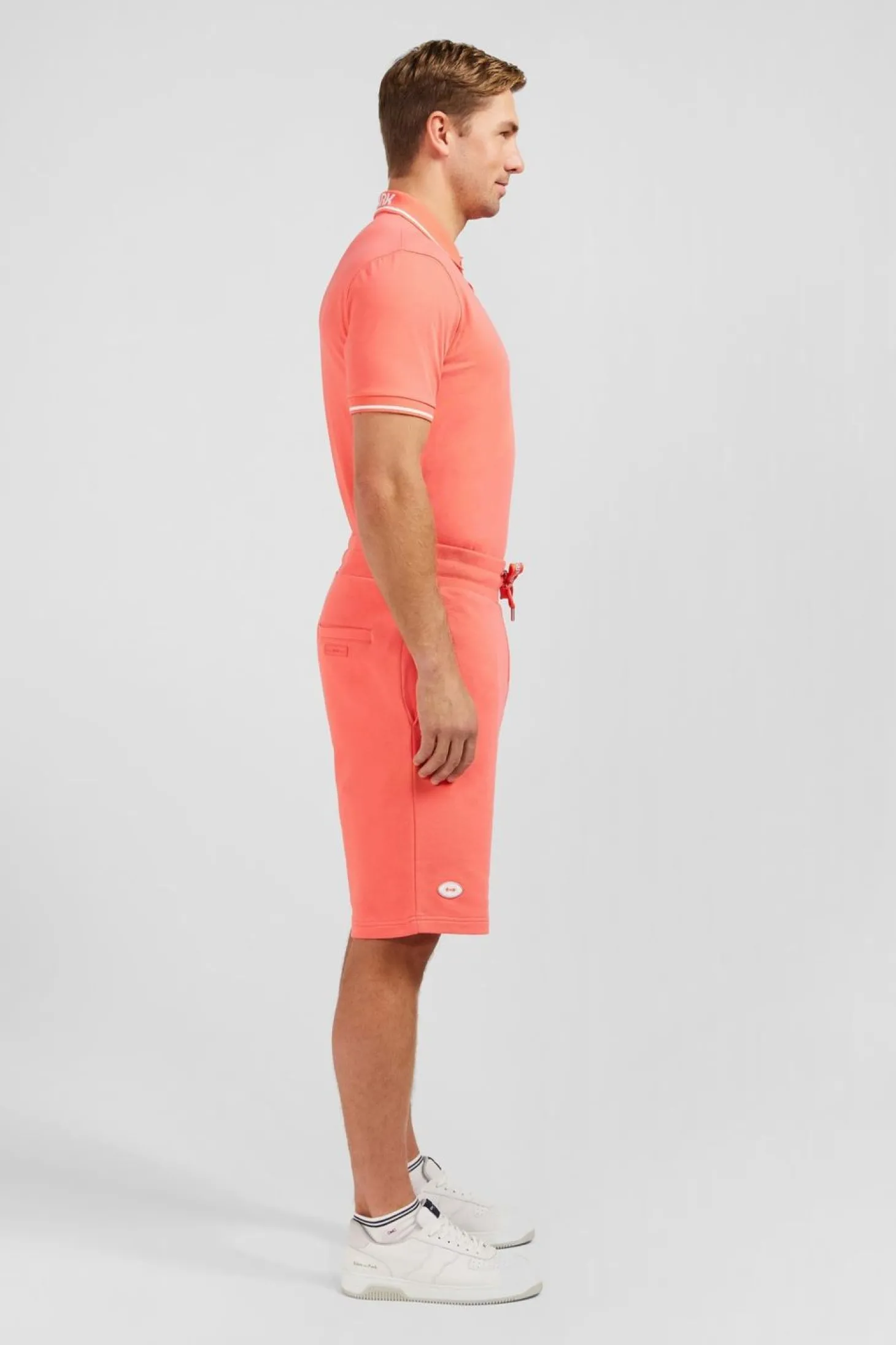 Short En Molleton Rose Saumon