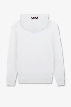 Sweat Blanc A Capuche