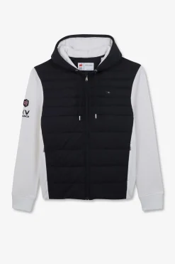 Sweat Blanc Zippe Colorblock Bimatiere Xv De France