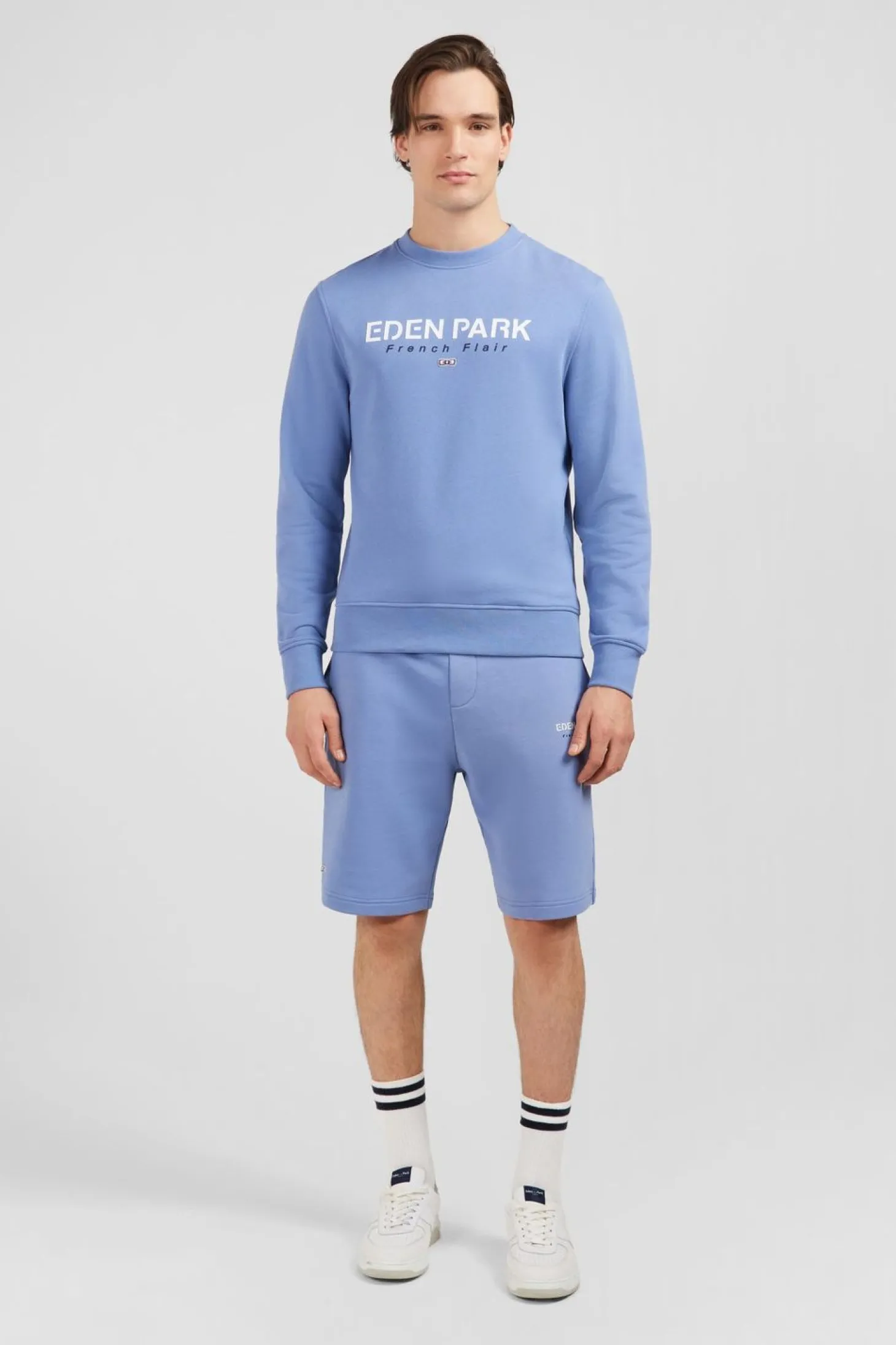 Sweat Bleu A Col Rond