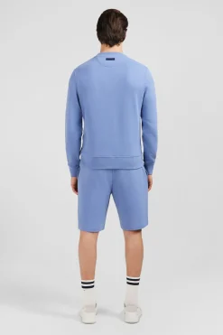 Sweat Bleu A Col Rond