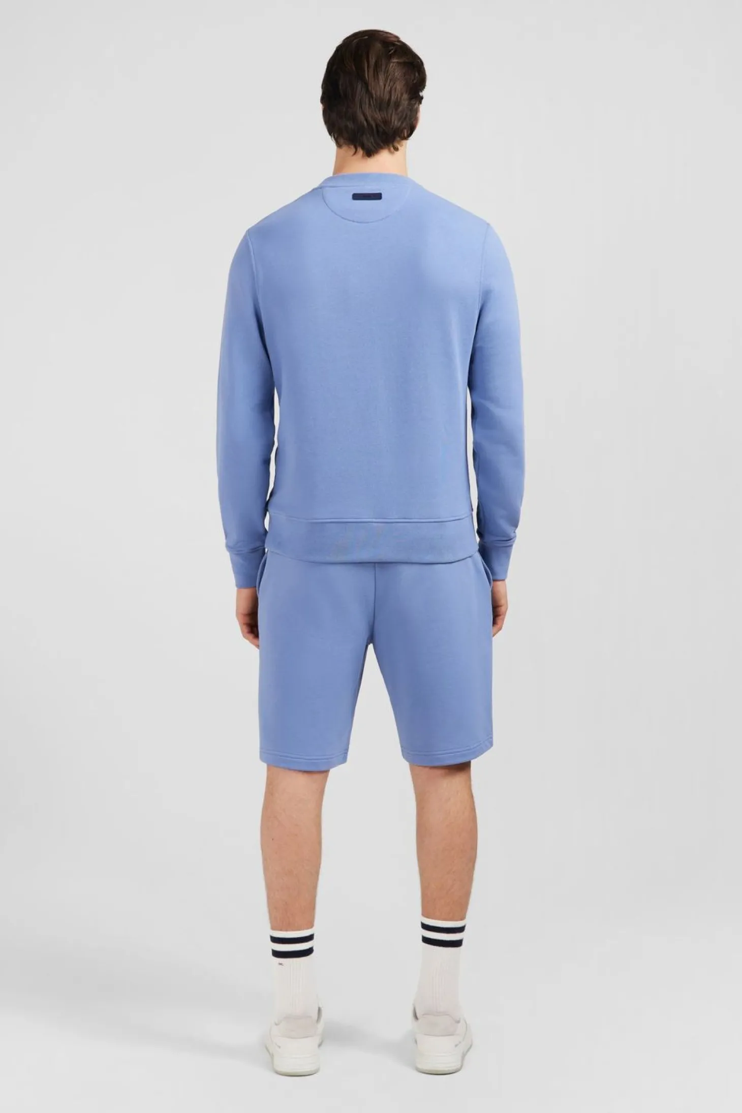 Sweat Bleu A Col Rond