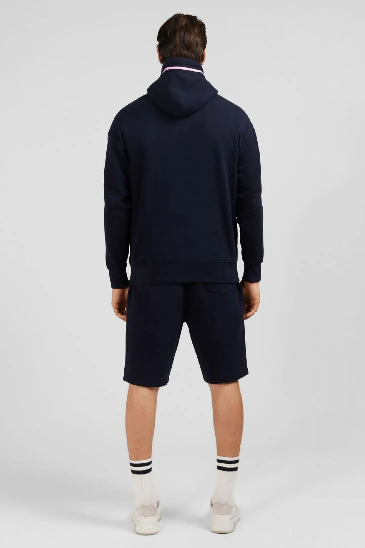 Sweat Bleu Marine A Capuche
