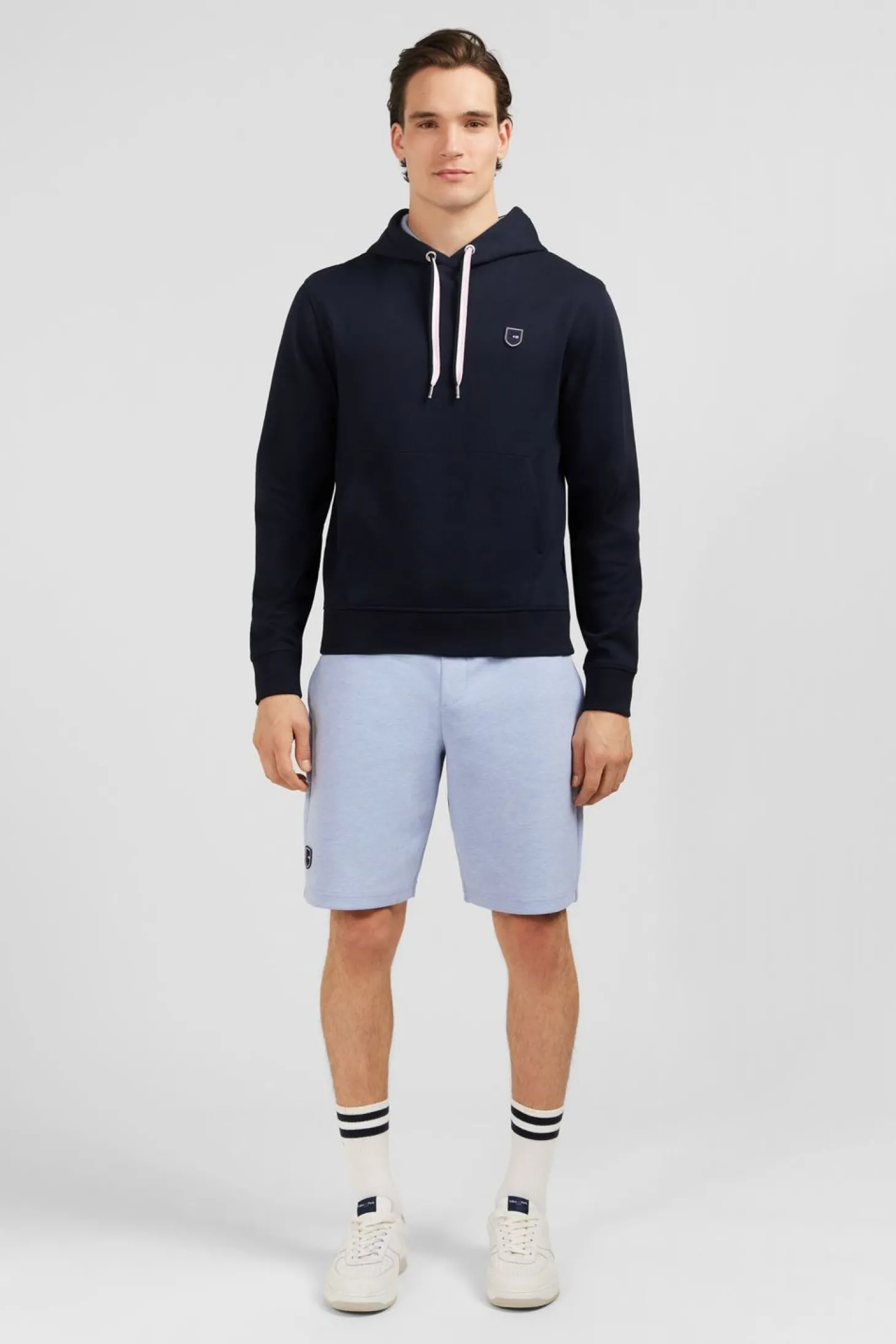 Sweat Bleu Marine A Capuche