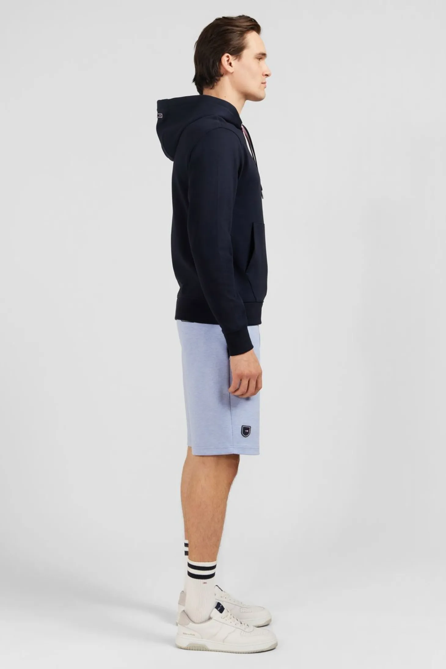 Sweat Bleu Marine A Capuche