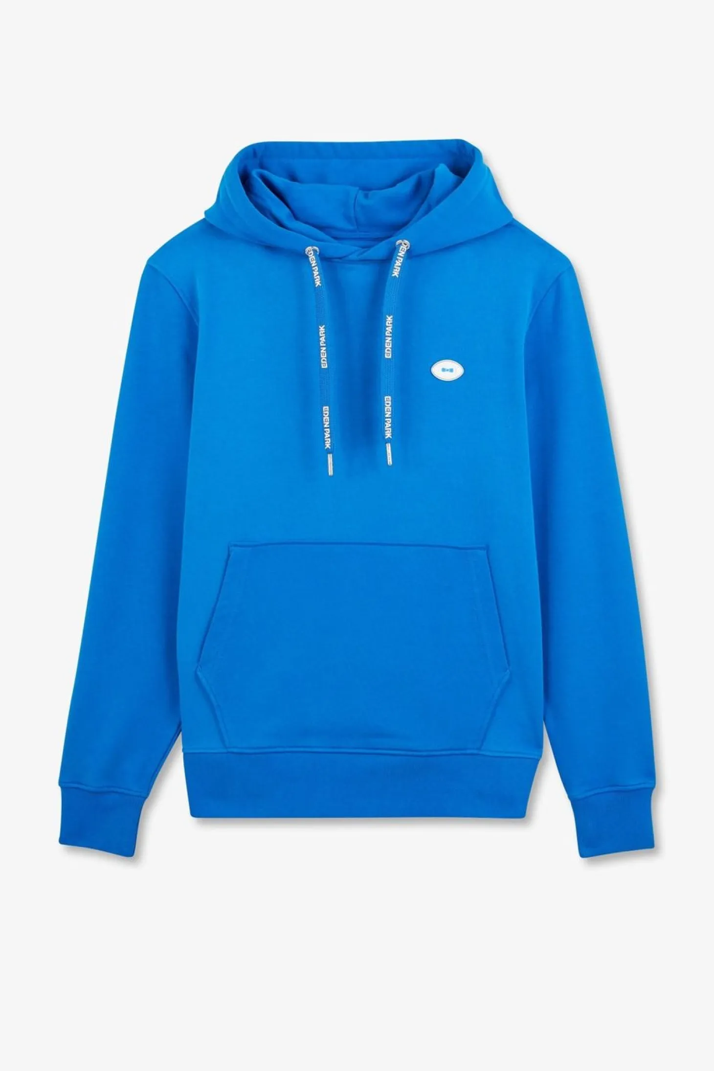 Sweat Bleu Uni A Capuche