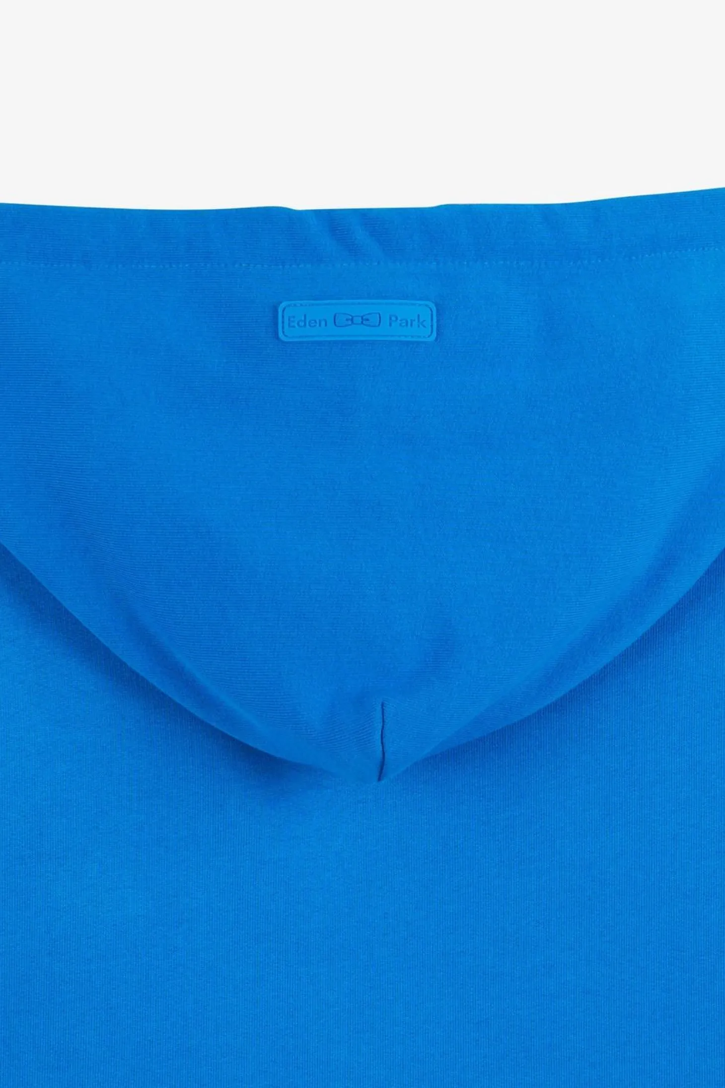 Sweat Bleu Uni A Capuche