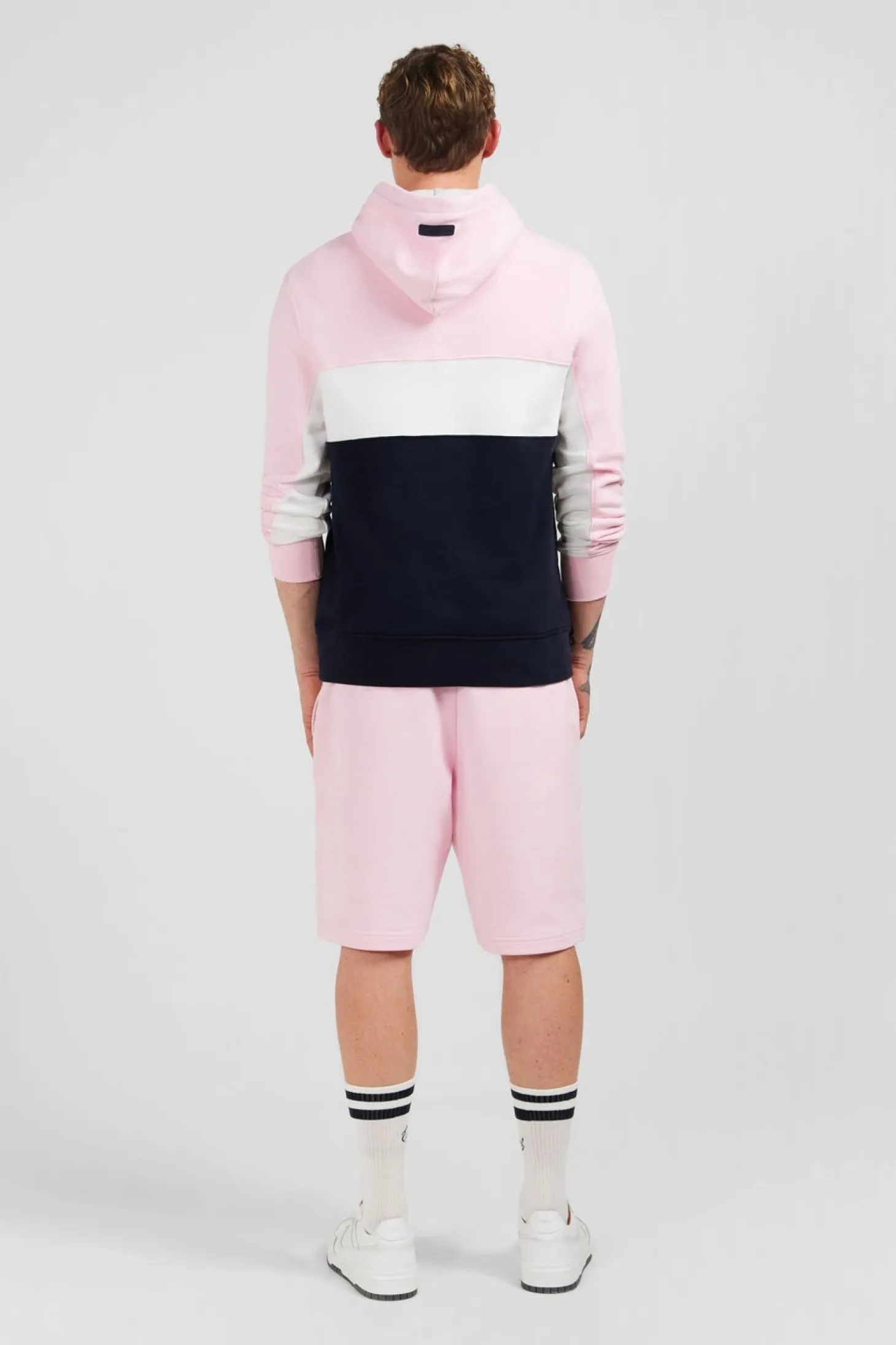Sweat Rose Colorblock A Capuche