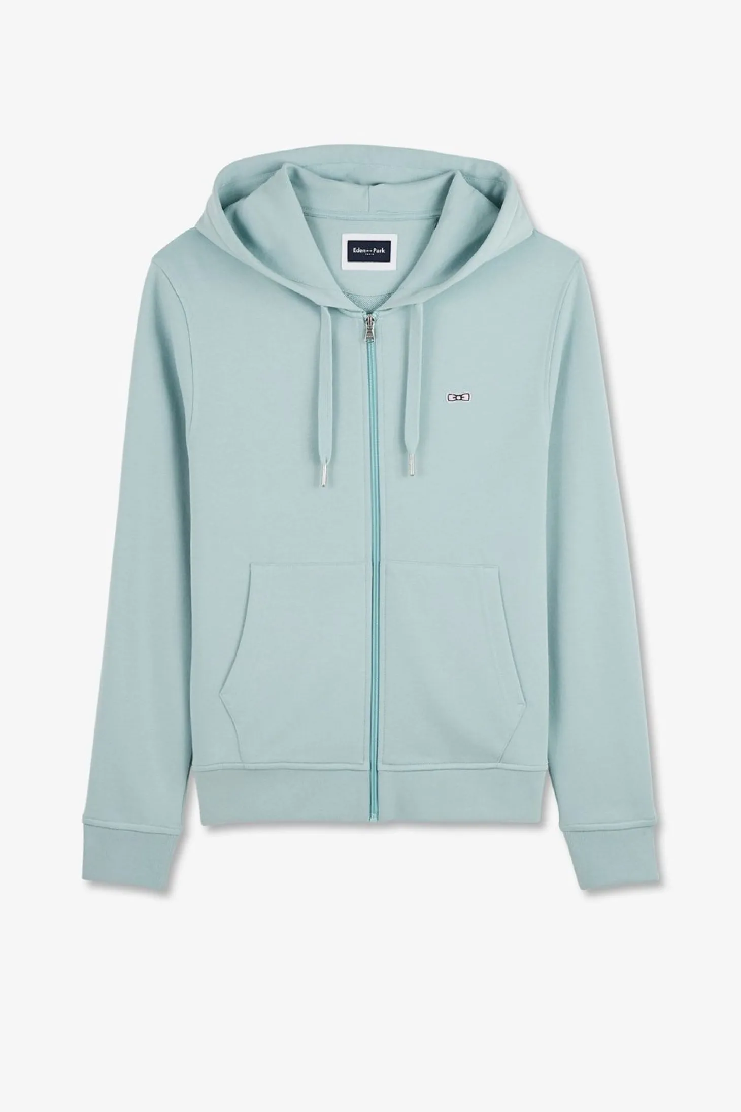 Sweatshirt A Capuche En Molleton Vert Embleme Noeud Papillon