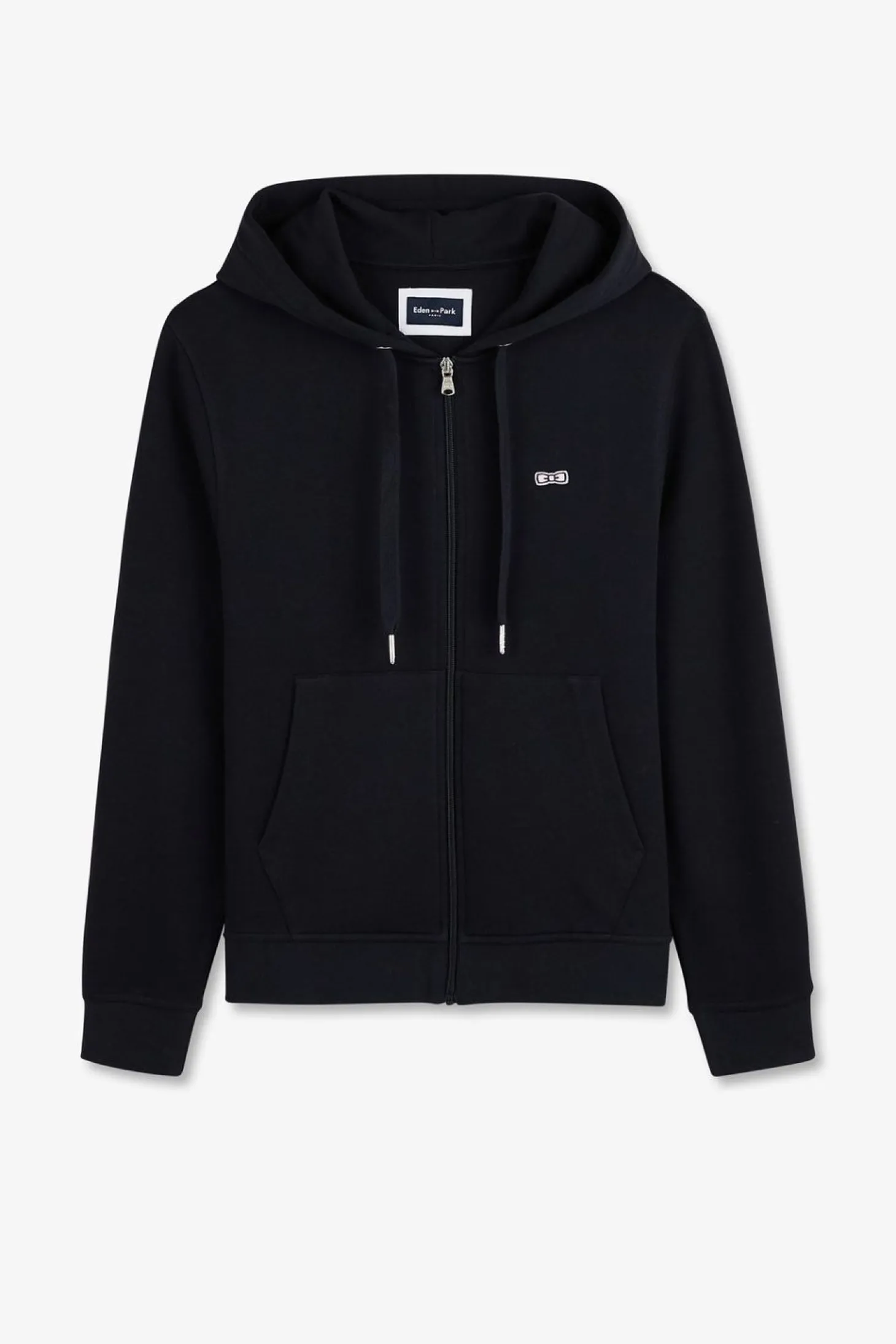 Sweatshirt A Capuche En Molleton Marine Embleme Noeud Papillon