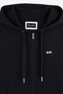 Sweatshirt A Capuche En Molleton Marine Embleme Noeud Papillon