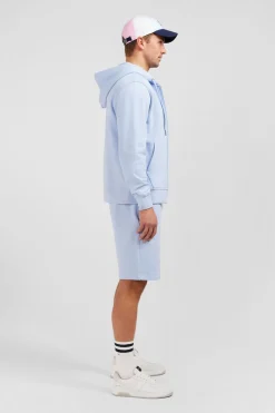 Sweatshirt A Capuche En Molleton Ciel Embleme Noeud Papillon