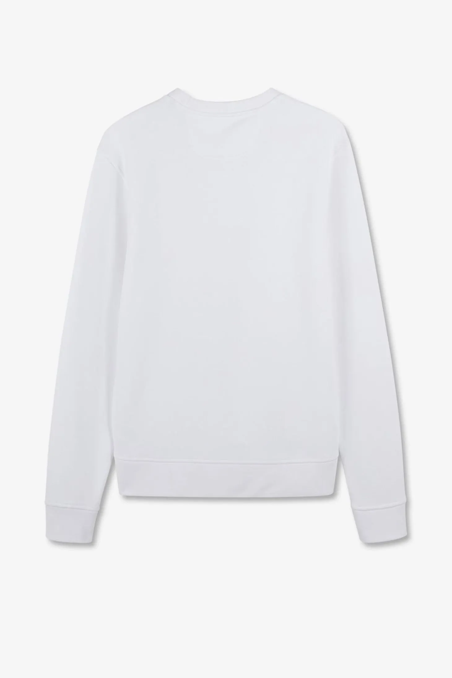 Sweatshirt A Col Rond En Molleton Blanc Embleme Noeud Papillon