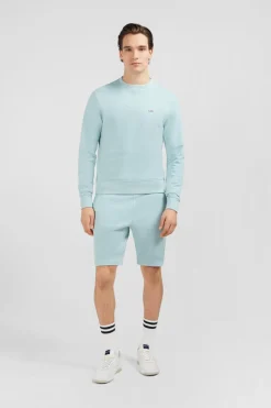 Sweatshirt A Col Rond En Molleton Vert Embleme Noeud Papillon