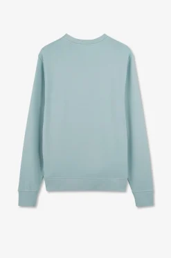 Sweatshirt A Col Rond En Molleton Vert Embleme Noeud Papillon