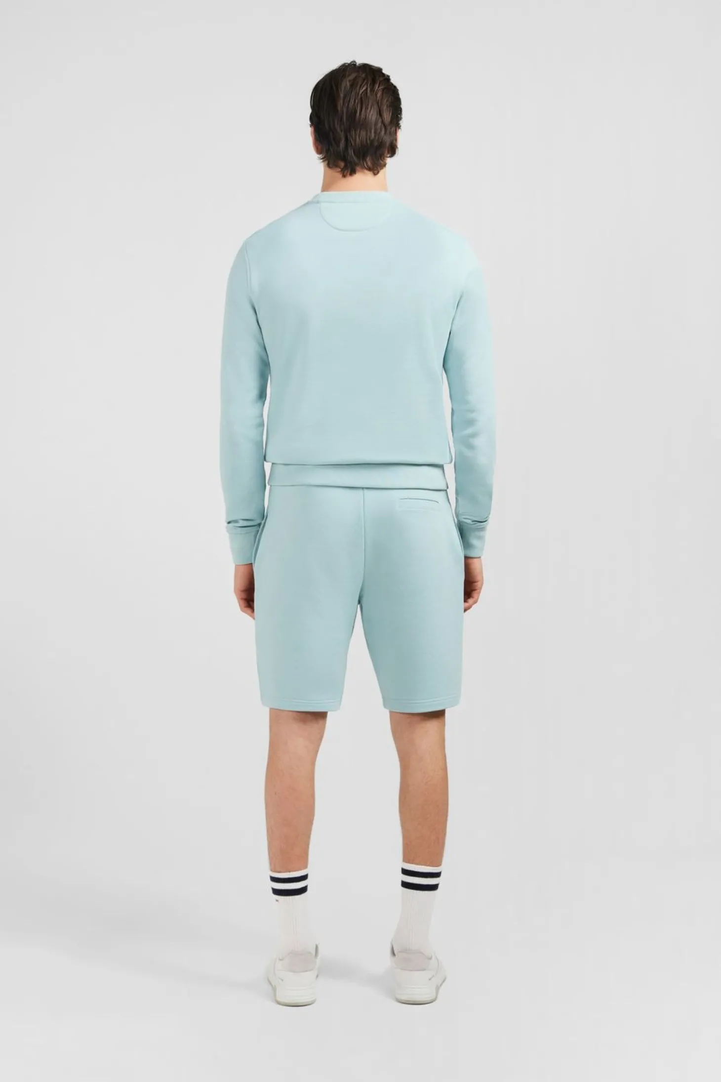 Sweatshirt A Col Rond En Molleton Vert Embleme Noeud Papillon