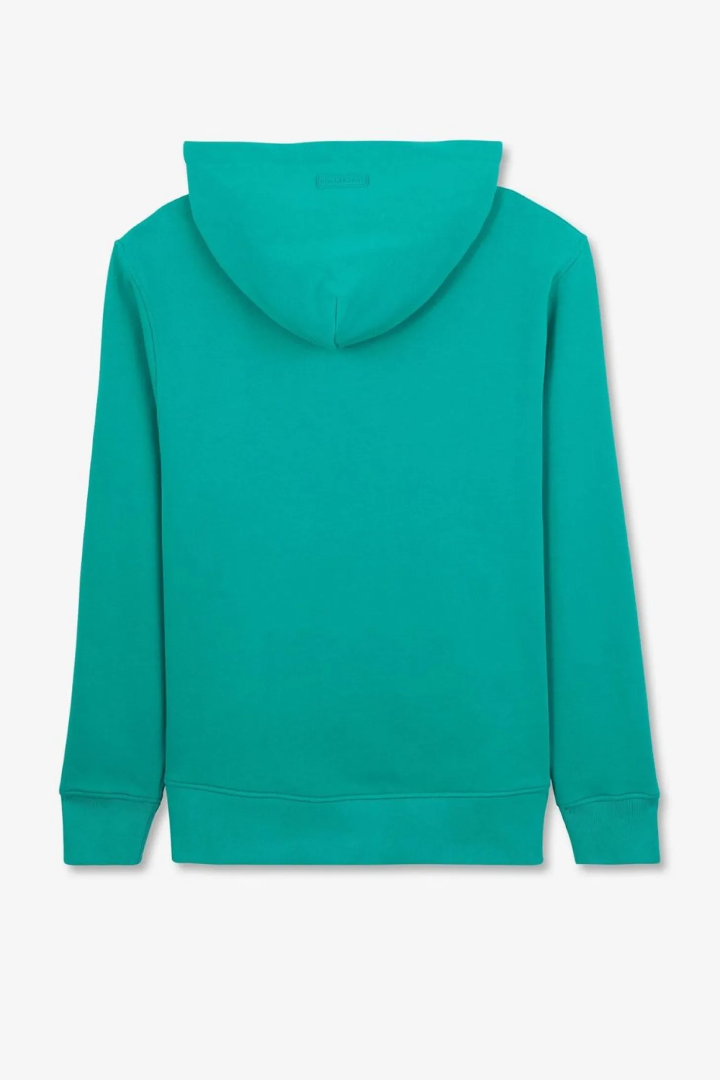 Sweat Vert Uni A Capuche