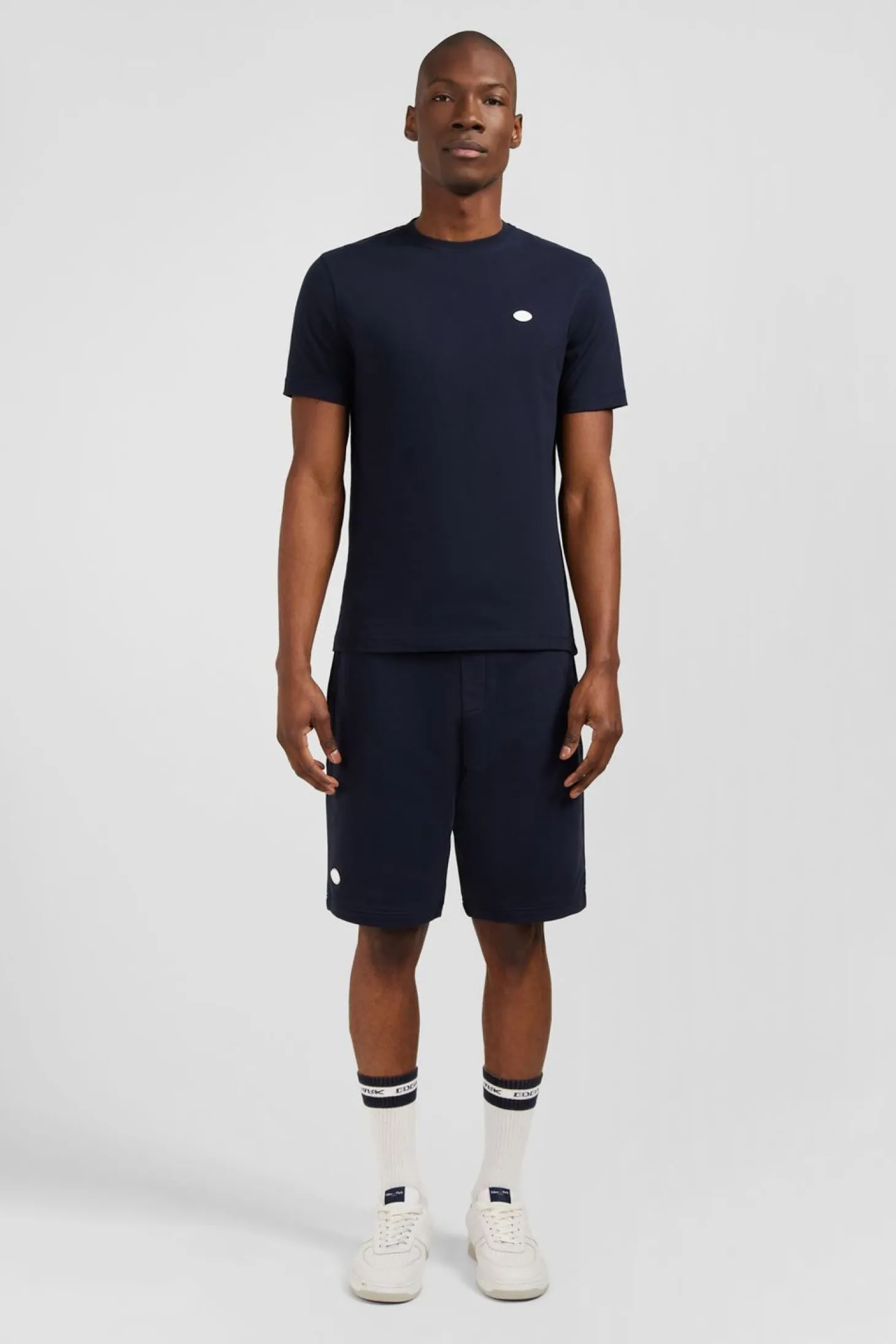 T-Shirt A Manches Courtes Bleu Marine