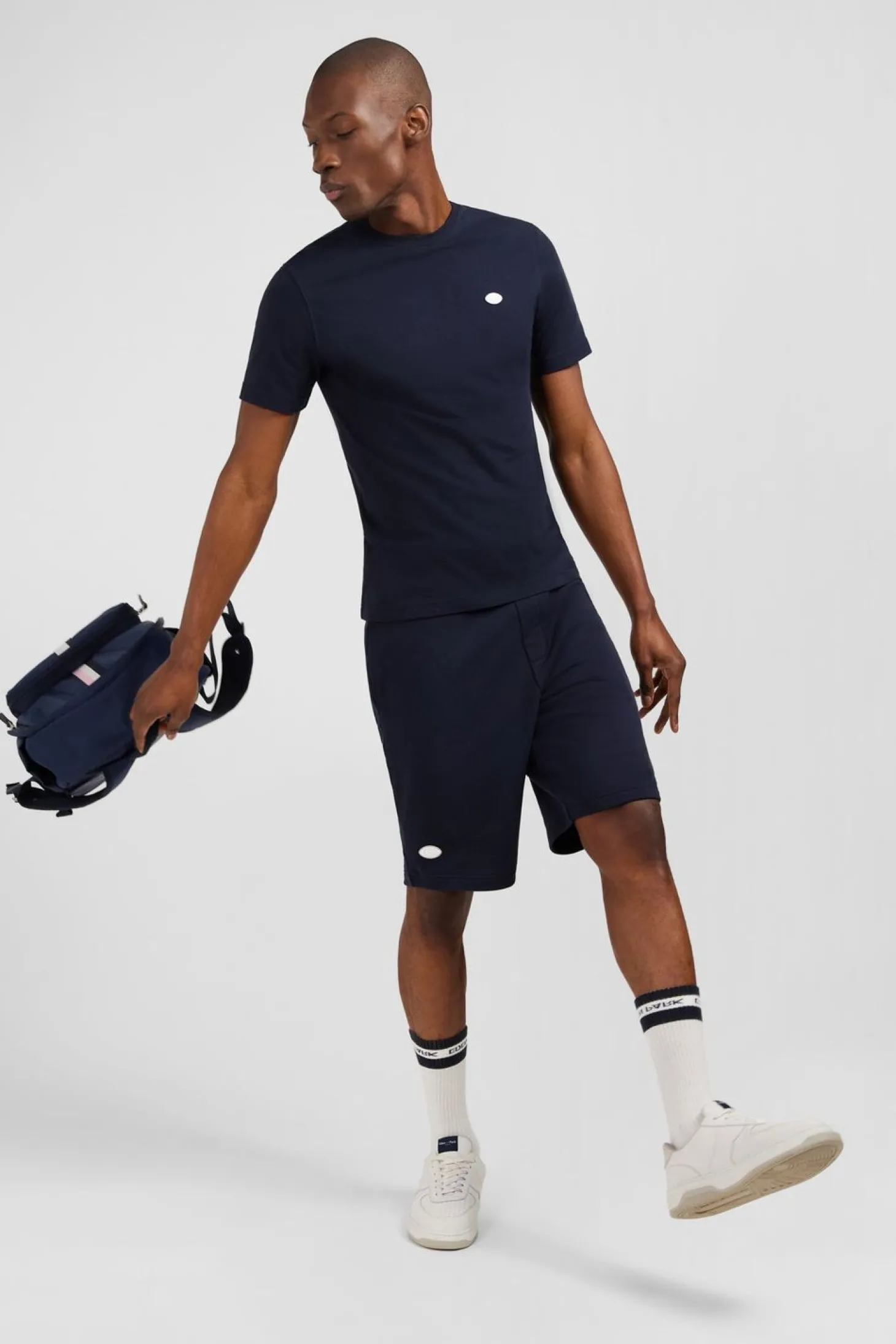 T-Shirt A Manches Courtes Bleu Marine